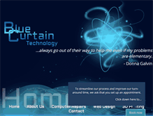 Tablet Screenshot of bluecurtain.ca